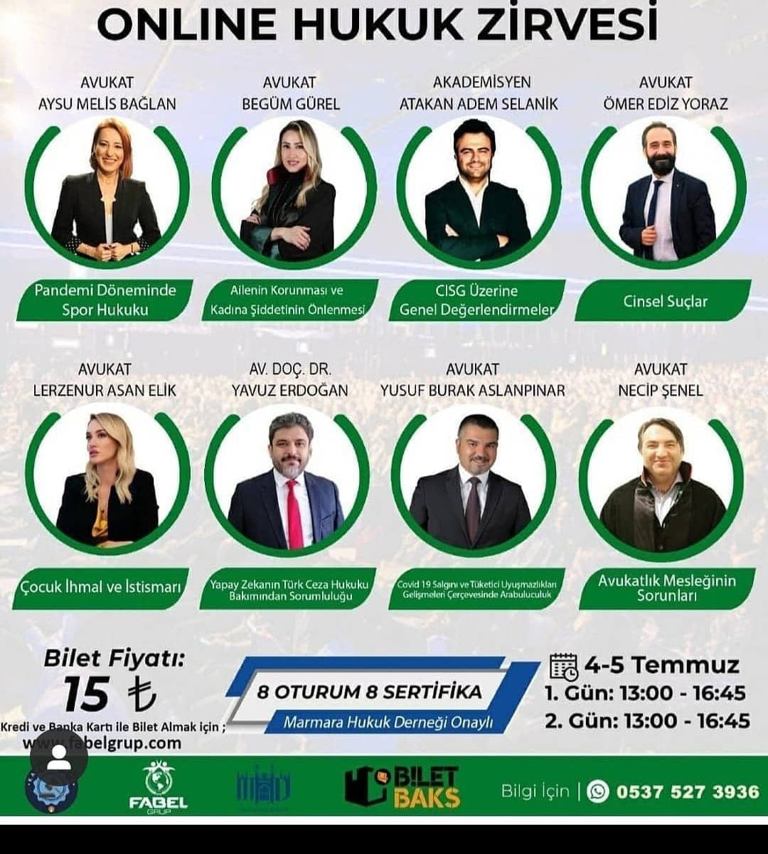 online hukuk zirvesi afişi