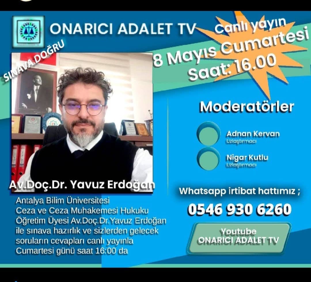 onarıcı adalet afişi