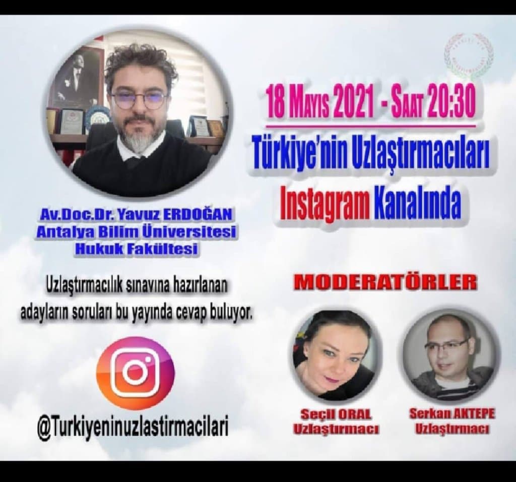 Uzlaştırmacılık sınavına hazırlık afişi