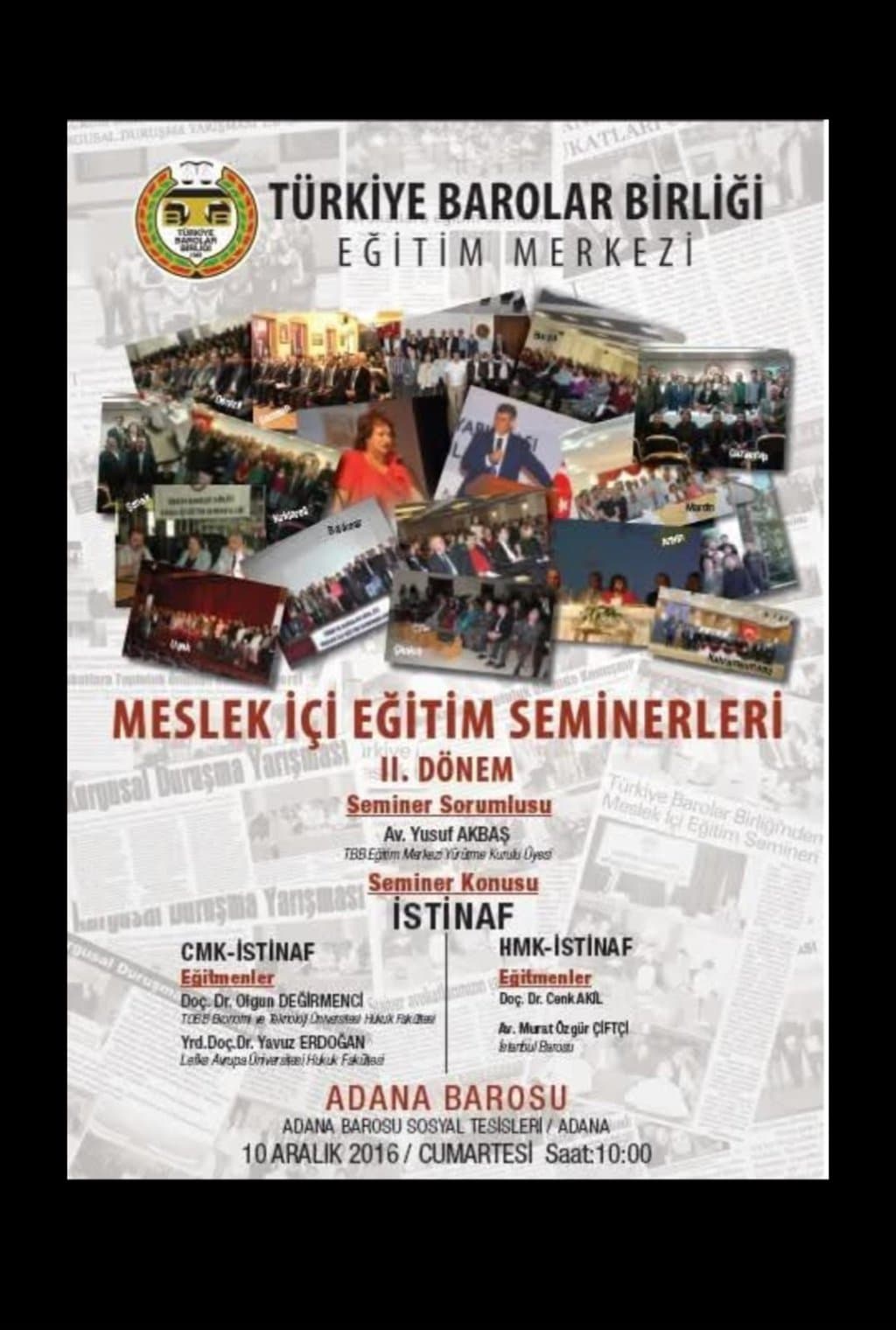 Adana Barosu istinaf afişi