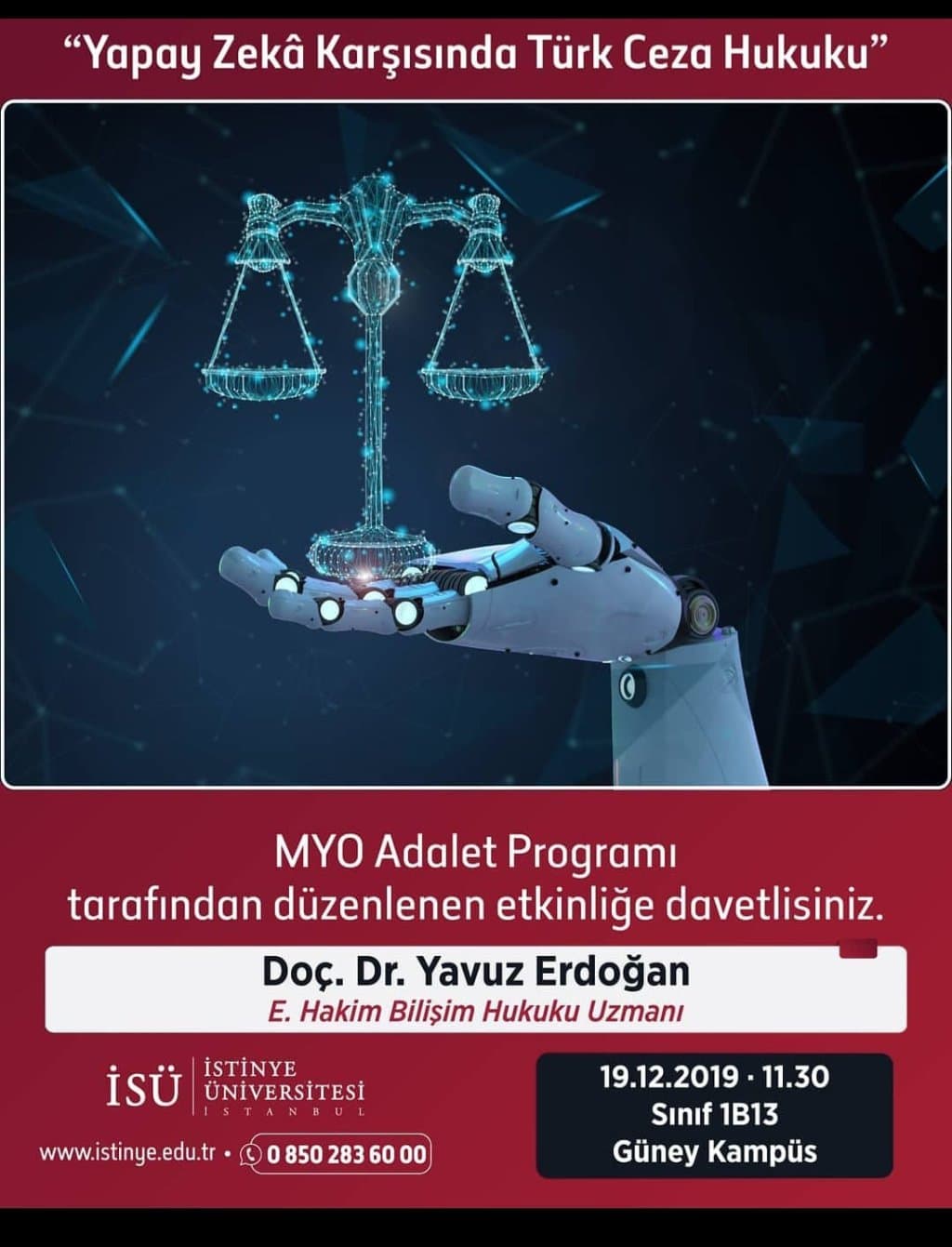 İstinye üniversitesi afişi
