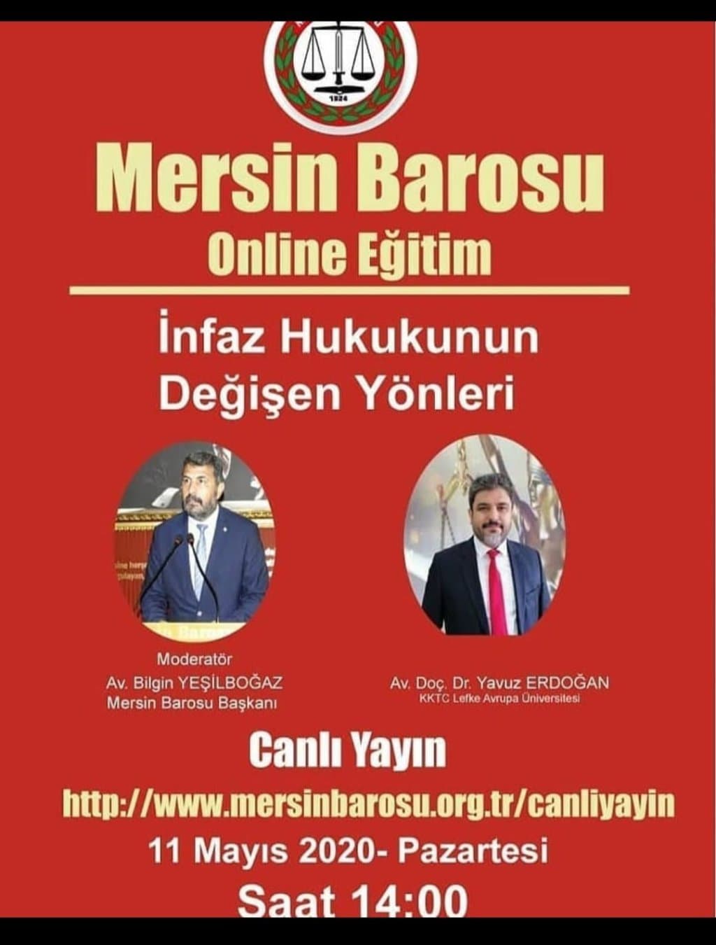 Mersin barosu infaz hukuku afişi